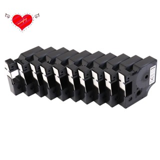 ริบบิ้นฉลาก สีดําบนพื้นขาว สําหรับ Dymo D1 45013 160 210 450 280 10 ชิ้น