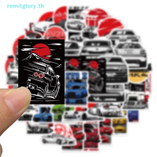 Remitglory สติกเกอร์ ลายกราฟฟิตี้ JDM กันน้ํา สําหรับติดตกแต่งรถยนต์ แล็ปท็อป หมวกกันน็อค กระเป๋าเดินทาง สเก็ตบอร์ด โทรศัพท์ 50 ชิ้น