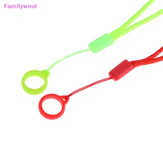 Familywind&gt; สายคล้องคอซิลิโคน กันลื่น เส้นผ่าศูนย์กลางด้านใน 13 มม. ปรับได้ 1/4 ชิ้น