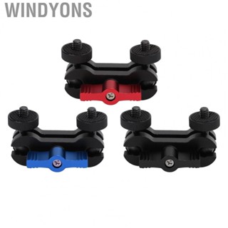 Windyons Universal Double Ball Head Mount Adapter Arm With 1/4in Screw Expanded Conne NEW