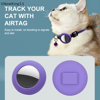 Unewking Airtag ปลอกคอไนล่อน สะท้อนแสง ปรับได้ ป้องกันการสูญหาย สําหรับสัตว์เลี้ยง สุนัข แมว