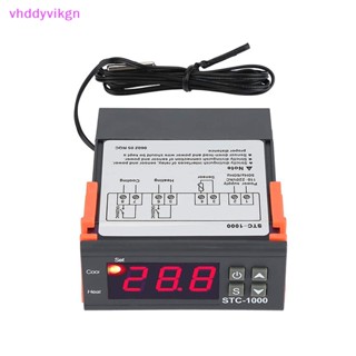 Vhdd เทอร์โมสตัทควบคุมอุณหภูมิดิจิทัล LED STC-1000 DC12V DC24V AC110-220V TH