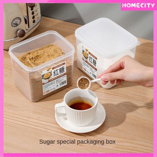 [พร้อม] Kitchen Sugar Transparent Preservation Box Food Grade Sealed Box Salt Sugar Storage Tank Grain Storage Box