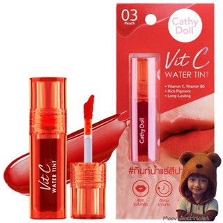 ทินท์น้ำแร่สีปากชัด Vit c WATER TINT Cathy Dollวิตซี วอเตอร์ ทินท์ สีสวยติดทนนาน (Moov คัดสรรมาเพื่อคุณ)