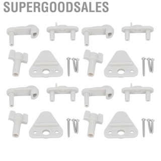 Supergoodsales Pontoon Boat Door Latches  Wide Application Corrosion Resistant 1 To 1.25in Easy Install Gate Latch Kit 4 Set for Yachts Square Frame