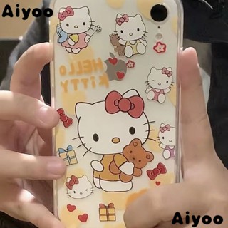 เคสโทรศัพท์มือถือนิ่ม แบบใส ลายการ์ตูนแมว kt รวมทุกอย่าง สําหรับ Iphone Apple 14promax 13 12 xsmax xr 7p 3VUZ