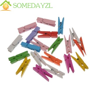 SOMEDAYZL ใหม่ ไม้หนีบผ้า คละแบบ ธรรมชาติ สําหรับแขวนตกแต่งเสื้อผ้า 50 ชิ้น