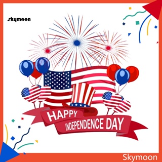 Skym* สติกเกอร์ ลาย USA เป็นมิตรกับสิ่งแวดล้อม ลอกออกได้ สําหรับติดตกแต่งหน้าต่างรถยนต์