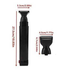 Electric Back Hair Shaver Cordless Foldable Body Trimmer Removal Tool