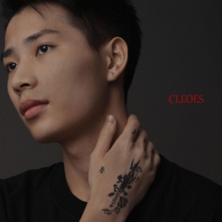 CLEOES Polaris ต่างหูสตั๊ด พังก์ บุคลิกภาพ ผู้หญิง ปาร์ตี้ ทองแดง ดวงอาทิตย์ เกาหลี ต่างหู