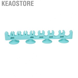 Keaostore Silicone Brush Drying Rack Blue Makeup for Bathroom