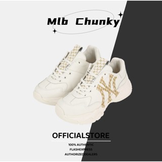 ของแท้ 100% MLB Chunky Monogram Lt  32SHCM011-50I รองเท้าผ้าใบ