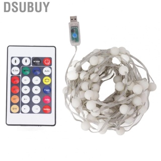 Dsubuy Ball String Light 100 LEDs USB Powered Decorative Lamp With RC