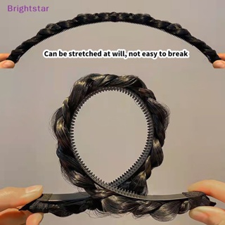 Brightstar ใหม่ ที่คาดผมถักเปีย รูปก้างปลา กันลื่น สไตล์โบฮีเมียน สําหรับผู้หญิง เจ้าสาว