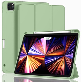 เคส TPU แบบนิ่ม ยืดหยุ่น พร้อมที่ใส่ดินสอ สําหรับ iPad Air 4 Air 5 10.9 นิ้ว 2022 10th Gen mini6 Pro 11 M2 M1