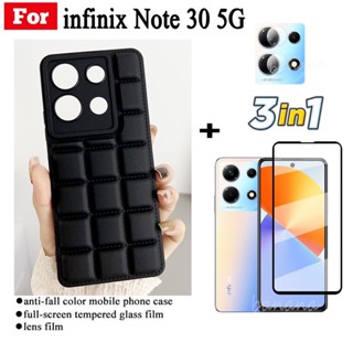 3 IN 1 เคสโทรศัพท์มือถือ กันกระแทก กันรอยกล้อง สําหรับ infinix Note 30 Pro Note 30 30i 12 G96 11 10 Pro Hot 30i 30 30 play 20s 20i 20play 9 10 11play Smart 7 6 plus