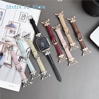 สายนาฬิกาข้อมือหนัง สําหรับ Iwatch ultra 49 มม. Iwatch series 8 7 se 6 5 4 3 45 มม. 41 มม. 40 มม. 44 ขนาด 42 มม. 38 มม.