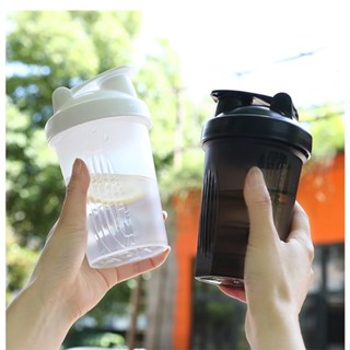 โปรตันชาค แก้วชงโปรตีน กระบอกเชค แก้วเขย่าเวย์ แถมลูกบอลสแตนเลส 400ml protein shaker SL4311