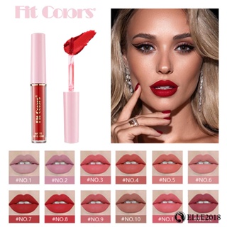 Fit Colours Matte Lip Gloss Non Stick CupVelvet Liquid Lipstick Lip Glaze 12 Color 【elle20181_th】