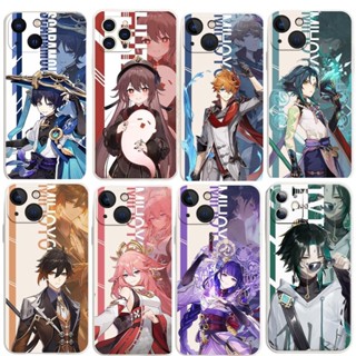 เคสโทรศัพท์มือถือ พลาสติก TPU ลายการ์ตูนเกม Genshin Impact Wanderer Tartaglia Xiao Hutao ZhongliCellphone สําหรับ Samsung Galaxy A04 A04E A10 M10 A10S A11 A12 F12