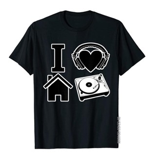 เสื้อยืด พิมพ์ลาย I Love House Music Undertale สําหรับผู้ชาย