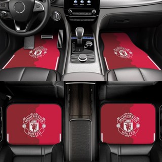 VANS พรมปูพื้นรถยนต์ ลาย Manchester United กันลื่น อุปกรณ์เสริม สําหรับ SUV รถตู้ รถเก๋ง รถบรรทุก 4 ชิ้น