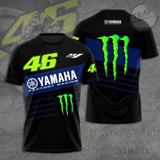 เสื้อยืด ลาย Yamaha Monster X Valentino Rossi VR46