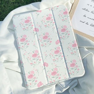 เคสใส ลายดอกไม้ พร้อมช่องใส่ปากกา 36 ซม. สําหรับ Ipad10 Air5 4 Mini6 Pro11 30%