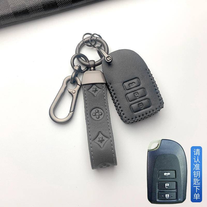 ที่ใส่กุญแจรถหนังสำหรับ Toyota Hilux Yaris Yaris Ativ Fortuner Camry Corolla Ralink CHR Rongfang RAV4 Highlander Asia Dragon ที่ใส่กุญแจรถ พวงกุญแจรถ พวงกุญแจรถรีโมทคอนโทรล