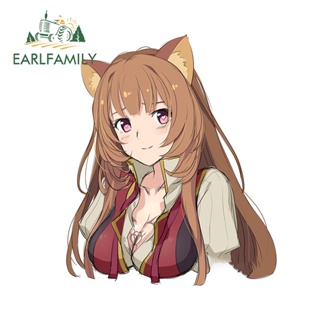 Earlfamily สติกเกอร์ไวนิล กันน้ํา กันแดด ลายอนิเมะ Spice And Wolf ขนาด 13 ซม. x 10.9 ซม. สําหรับติดตกแต่งรถยนต์ รถจักรยานยนต์ รถตู้ รถบ้าน