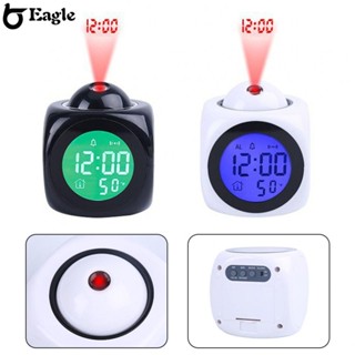 ⭐24H SHIPING⭐New multifunctional projection alarm clock LED alarm clock voice alarm clock