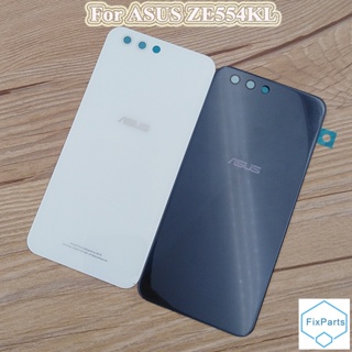 ใหม่ อะไหล่ฝาครอบแบตเตอรี่กระจกด้านหลัง และสติกเกอร์โลโก้ แบบเปลี่ยน สําหรับ ASUS Zenfone 4 ZE554KL