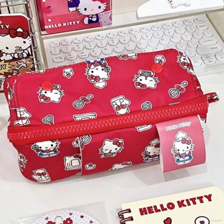 Sq3 Sanrio กล่องดินสอ อเนกประสงค์ ลายการ์ตูน Hello Kitty น่ารัก ความจุขนาดใหญ่ สําหรับนักเรียน