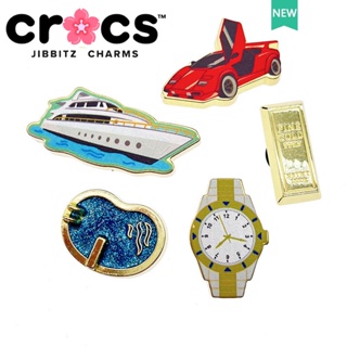 Jibbitz crocs charms อุปกรณ์เสริมหัวเข็มขัด รูปดอกไม้ สําหรับตกแต่งรองเท้า สระว่ายน้ํา 2023