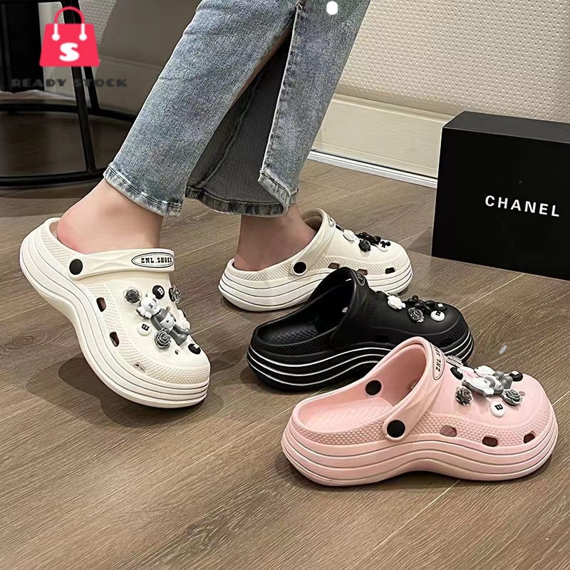 RSS_ Crocs Heel Women Sandal Crocs Heel Shoes Crocs Sandal Women Kasut Crocs Perempuan
