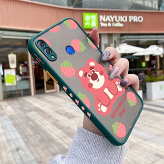 เคสโทรศัพท์มือถือ ซิลิโคนนิ่ม กันกระแทก ลายการ์ตูนหมี สตรอเบอร์รี่ สําหรับ Honor X7 X8 5G X9 5G 8X Honor 9A 9x 9x Pro