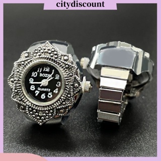 &lt;citydiscount&gt; แหวนคู่รัก ฝังพลอยเทียม ของขวัญวาเลนไทน์ แฟชั่น นาฬิกาควอตซ์ แหวนคู่รัก เครื่องประดับ แหวน