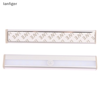 Lanf โคมไฟกลางคืน LED ไร้สาย PIR เซนเซอร์จับการเคลื่อนไหว AAA Battrty (ไม่รวม) สําหรับติดตู้เสื้อผ้า ทางเดิน บันได ตู้เสื้อผ้า EN