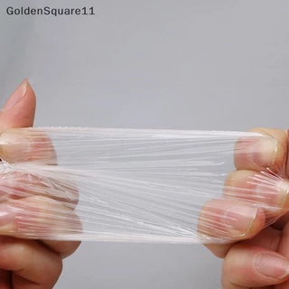 Goldensquare ที่ปิดหูกันหนาว พลาสติกใส กันน้ํา แบบใช้แล้วทิ้ง สําหรับย้อมสีผม 100 ชิ้น