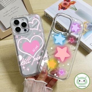 เคสโทรศัพท์มือถือ TPU นิ่ม แบบใส กันกระแทก ลายหัวใจโรแมนติก แฟชั่น สําหรับ Iphone X XS XR XsMax IP 7 8 Plus 11 Pro Max 12 13 14 Pro Max