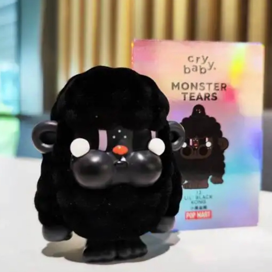 [ของแท้] Popmart CRYBABY ชุดกล่องสุ่ม ตุ๊กตาฟิกเกอร์ Monster Tears Series 12 แบบ