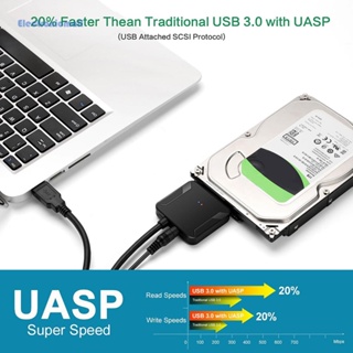 [ElectronicMall01.th] อะแดปเตอร์ฮาร์ดดิสก์ไดรฟ์ Sata เป็น USB 3.0 เป็น Sata 3 สายเคเบิล สําหรับฮาร์ดดิสก์ไดรฟ์ 2.5 นิ้ว 3.5 นิ้ว