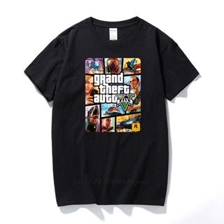 เสื้อยืด พิมพ์ลาย Grand Theft Auto Game Gta 5 Gta5 หลากสีสัน สําหรับผู้ชาย