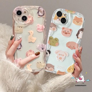 เคสโทรศัพท์มือถือนิ่ม ขอบโค้ง ลายการ์ตูนสัตว์ กบ หมู เป็ดน้อยน่ารัก 3D สําหรับ Infinix Hot 12 30i 20 8 10 30 11 9 Play Hot 9 10Lite 8 Smart 7 6Plus 5 6 Note 12 G96 4G เคส