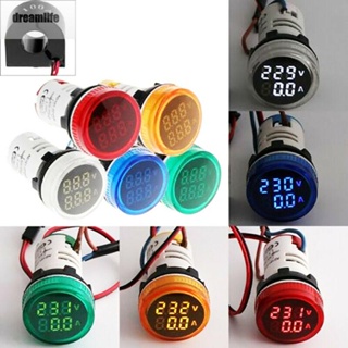 【DREAMLIFE】Voltmeter Indicator Meter LED Digital Display Signal 51.4mm 1pc 50/60Hz