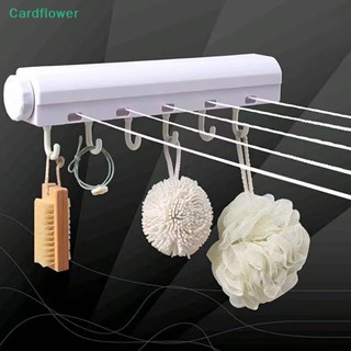 &lt;Cardflower&gt; ราวตากผ้าอัตโนมัติ ยืดหดได้ 4/5 เมตร 3.2 เมตร 3.75 เมตร พร้อมตะขอ สําหรับตากผ้าในร่ม