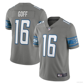 Yp2 NFL เสื้อยืดลําลอง แขนสั้น คอกลม พิมพ์ลาย Detroit Lion Jersey Goff พลัสไซซ์ PY2