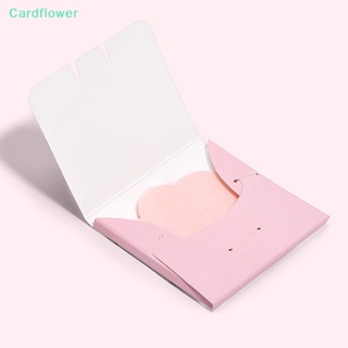 &lt;Cardflower&gt; แผ่นกระดาษเช็ดทําความสะอาดผิวหน้า ดูดซับความมัน เครื่องสําอาง 50 ชิ้น