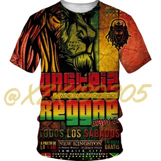 (ทั้งหมดในสต็อก Xzx180305)Bob Marley Buffalo Soldier เสื้อเชิ้ต ลายเดรดล็อก สไตล์วินเทจ 3D 05