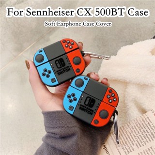 【Case Home】เคสหูฟัง แบบนิ่ม ลายการ์ตูนพายสีม่วง สําหรับ Sennheiser CX 500BT Sennheiser CX 500BT